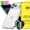 ETUI DO IPHONE 17 PRO MAX CASE + SZKŁO 9H WZMACNIANE 360°CLEAR +UCHWYT RING (tds0743)